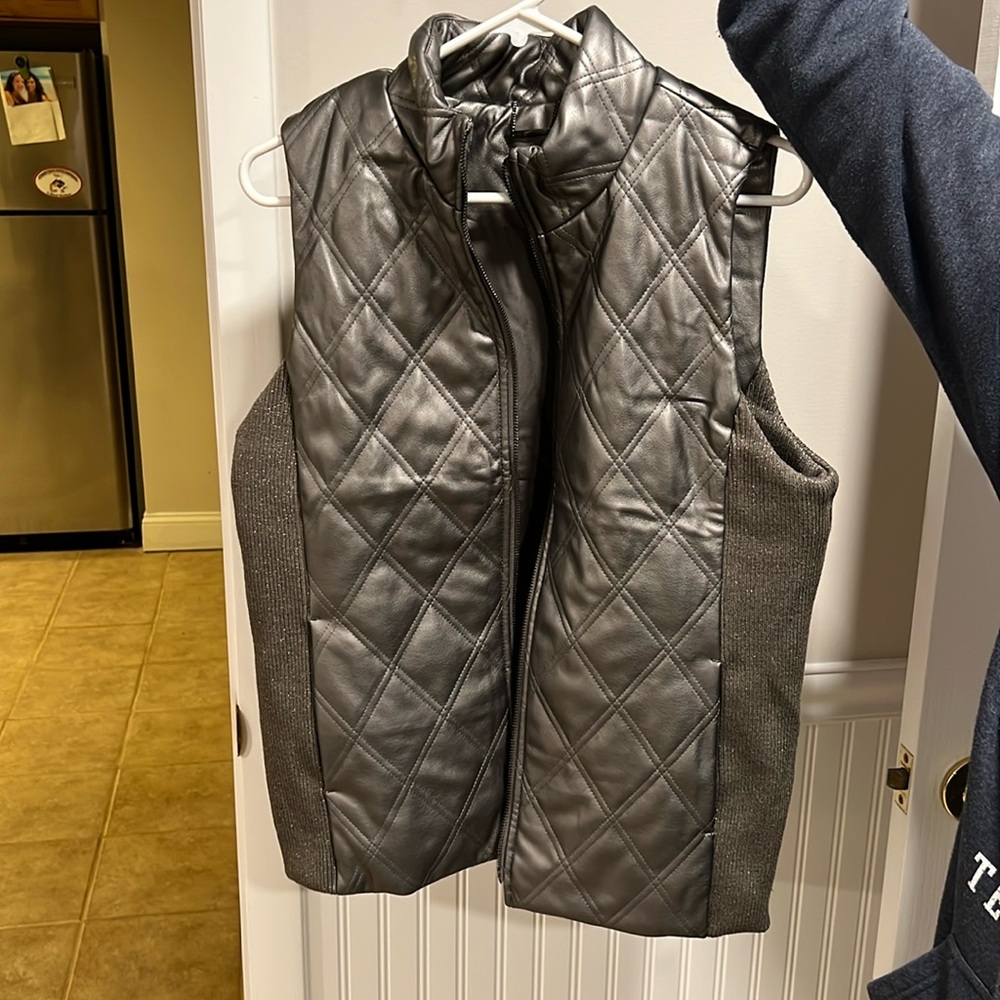 Chicos leather vest